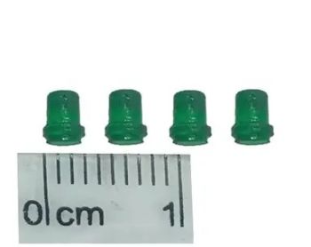 GF-ACC-09 - 4 kleine grüne Leuchtbaken - hoch.3.5mm Dia.2.5mm