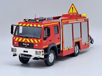 ALERTE0149B - MAN LE 14.220 Bemaex FSR SDIS 28 - Eure-et-Loir mit gelber Markierung - Limitiert auf 175 Ex.