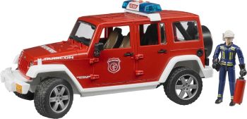 BRU2528 - JEEP Wrangler Feuerwehrmann mit Charakter Maßstab: 1/16