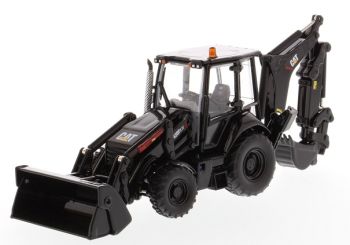 DCM85234 - Baggerlader CATERPILLAR 420F2 IT Black mit Fahrer und Metallbox