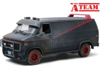 GREEN13567 - GMC Vandura 1983 die All Risks Agency Das A-Team (1983-1987) schmutzige Version und Einschusslöcher