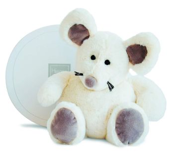 HO2584 - Peluche Souris BOULIDOUX - Blanc