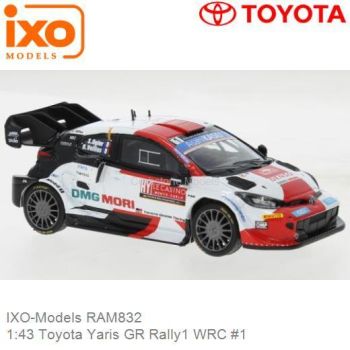 IXORAM832 - TOYOTA GR Yaris Rally 1 #1 OGIER/VEILLAS Rallye WRC Monte Carlo 2022 weiß und rot