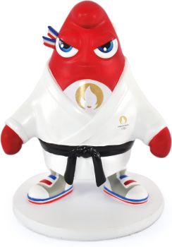 JO2511 - Offizielle Figur der Olympischen Spiele Paris 2024 - Judo - 13 cm