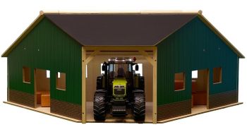 KID610339 - Landwirtschaftsschuppen mit den Abmessungen 100 x 38 x 38 cm; der ohne Traktor verkauft wird