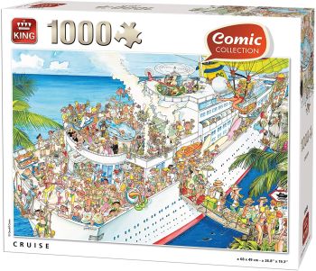 KING55888 - Puzzle 1000 Teile Die Kreuzfahrt