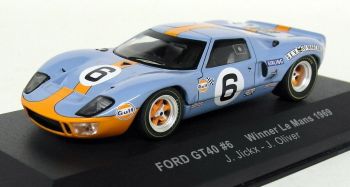 IXOLM1969 - FORD GT40 #6 Team GULF bei den 24h von Le Mans 1969 J.ICKX / J.OLIVIER