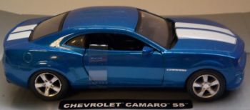 NEW50433O - CHEVROLET Camaro blau mit weißen Streifen