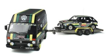 OT353 - VOLKSWAGEN LT35 mit Golf GTI MK1 GR.2 #10 Schwarz und Grün J.PANCIATICI