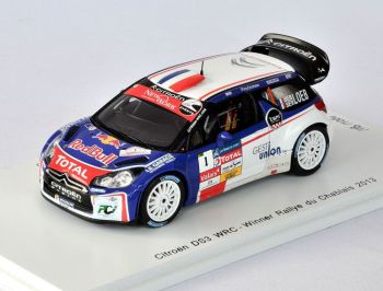 SPASF068 - CITROEN DS3 WRC #1 1er Rallye du Chablais 2013 Sebastien & Severine Loeb - Limitiert auf 1000 Ex.