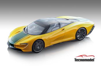 TM18-EX08F - McLAREN Speedtail 2020 Gelb und Grün - Limitiert auf 24 Stk.